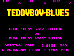 Teddy Boy Blues Title Screen